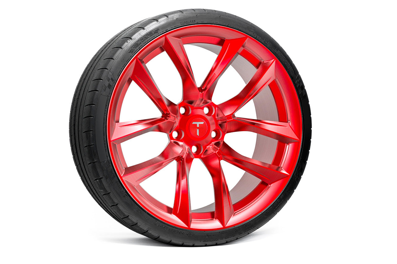 TSSF 21" Tesla Model S Long Range & Plaid Wheel and Tire Package (Set of 4)