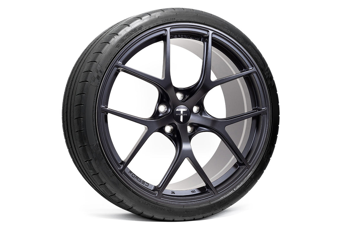 TXL115 21&quot; Tesla Model S Plaid &amp; Long Range Fully Forged Lightweight Tesla Wheel and Winter Tire Package (Set of 4)