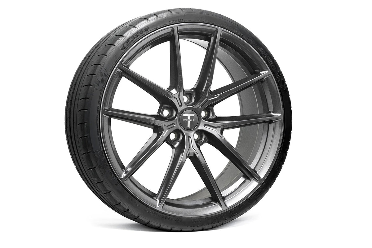 TSF 21&quot; Tesla Model S Long Range &amp; Plaid Wheel and Tire Package (Set of 4)