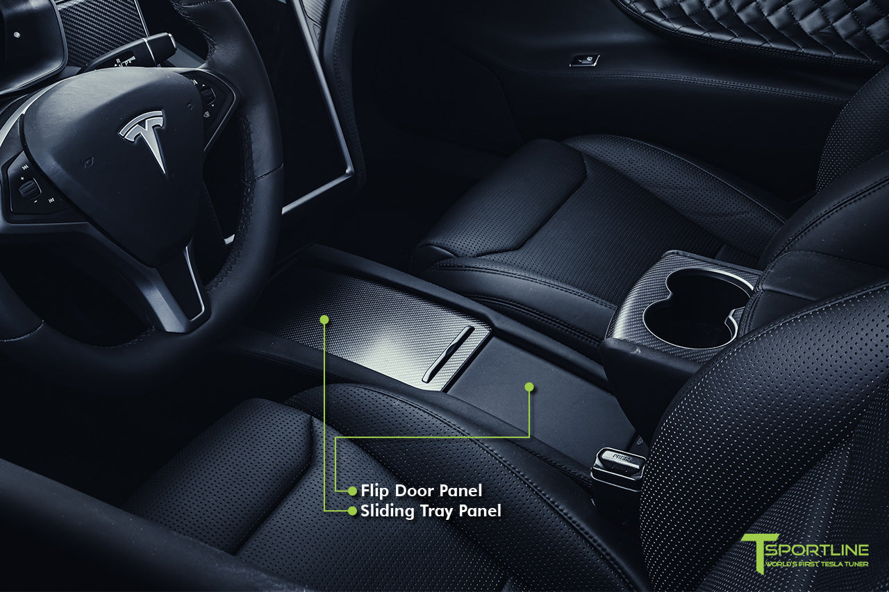 Tesla Model S Interior Carbon Fiber