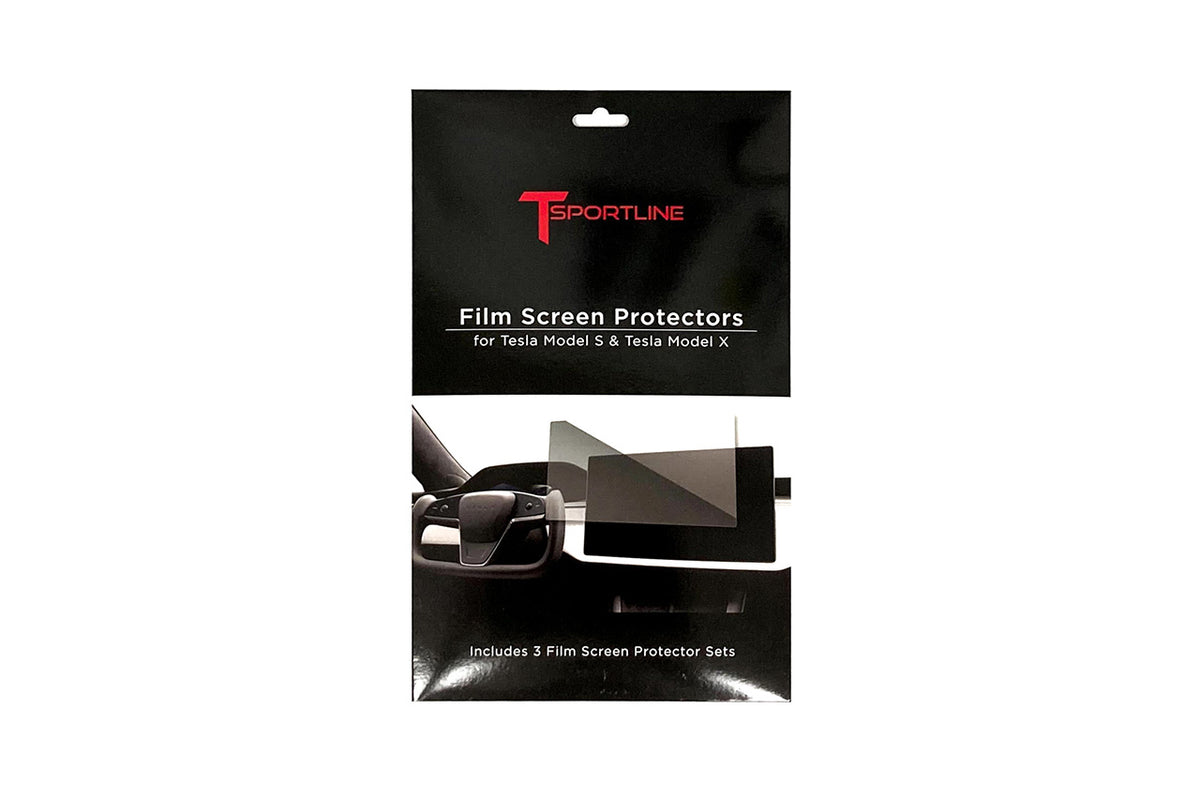 Tesla Model S / X Screen Protector (3 pack) High Definition Clear Shields (Front Center and Rear Touchscreens)