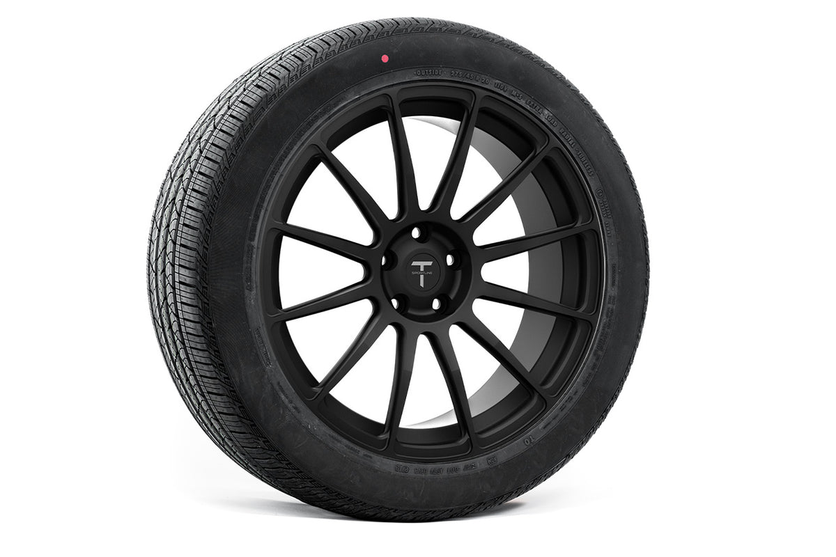 MX112 20&quot; Tesla Model X Long Range &amp; Plaid Wheel And Tire Package (Set of 4)