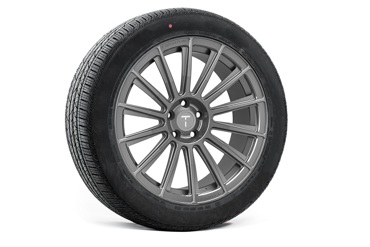 MX114 20" Tesla Model X Long Range & Plaid Wheel And Tire Package (Set of 4)