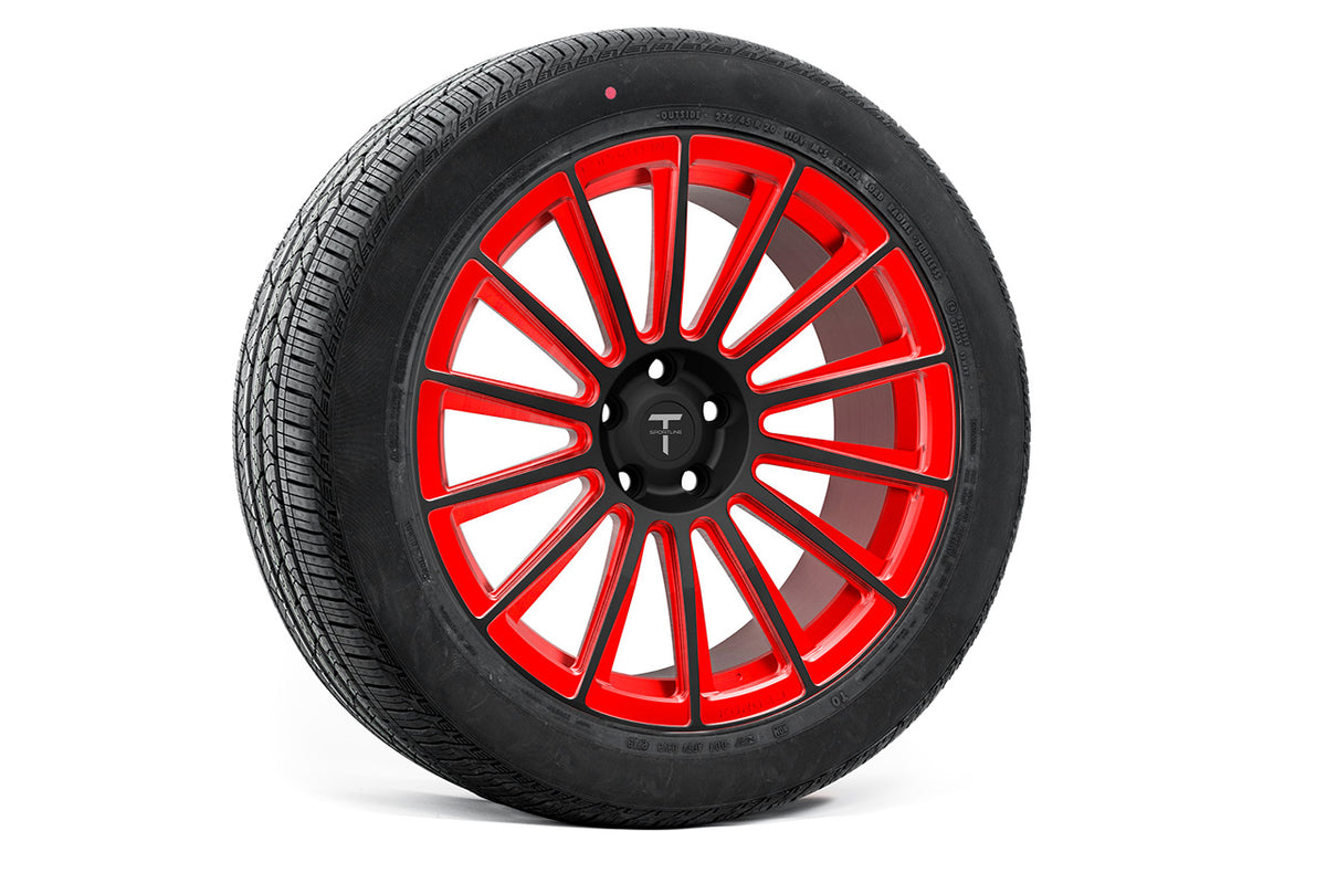 MX114 20&quot; Tesla Model X Long Range &amp; Plaid Wheel And Tire Package (Set of 4)