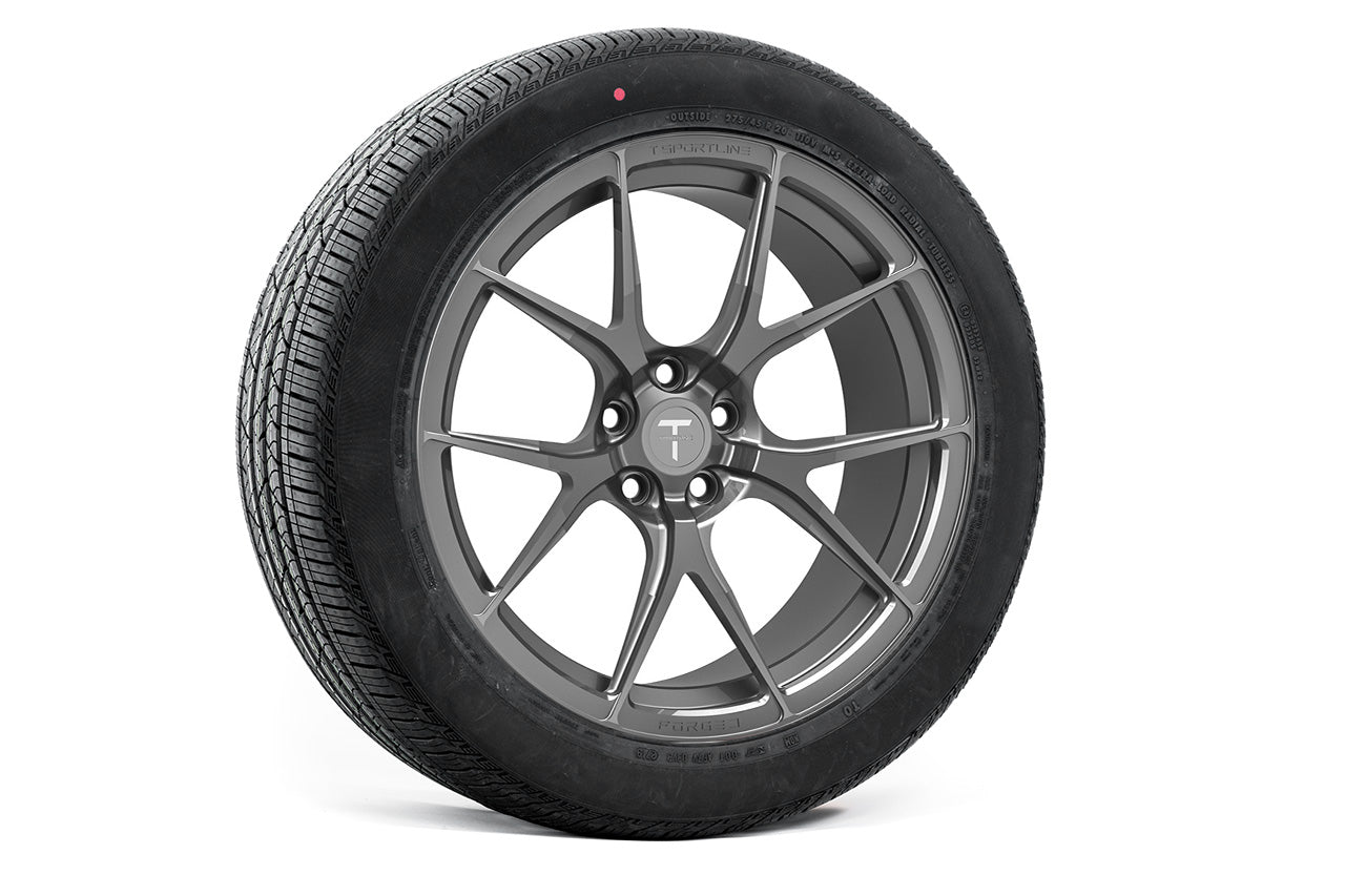 MX115 20" Tesla Model X Long Range & Plaid Wheel And Tire Package (Set of 4)