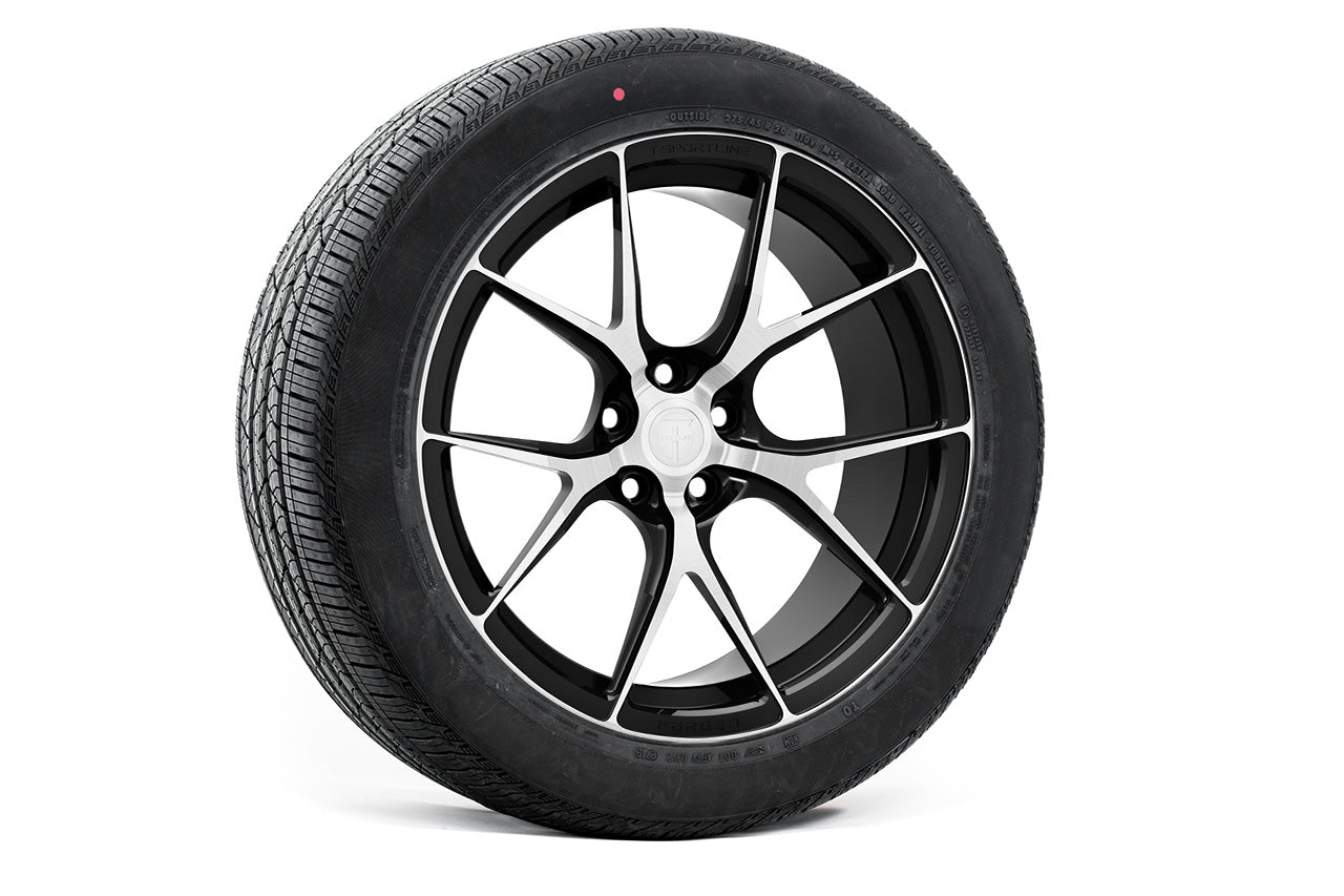 MX115 20" Tesla Model X Long Range & Plaid Wheel And Tire Package (Set of 4)