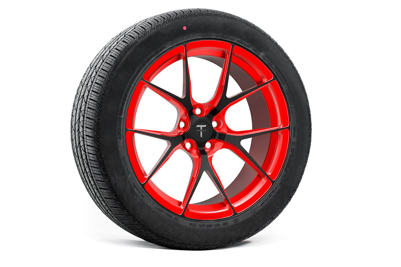 MX115 20" Tesla Model X Long Range & Plaid Wheel And Tire Package (Set of 4)