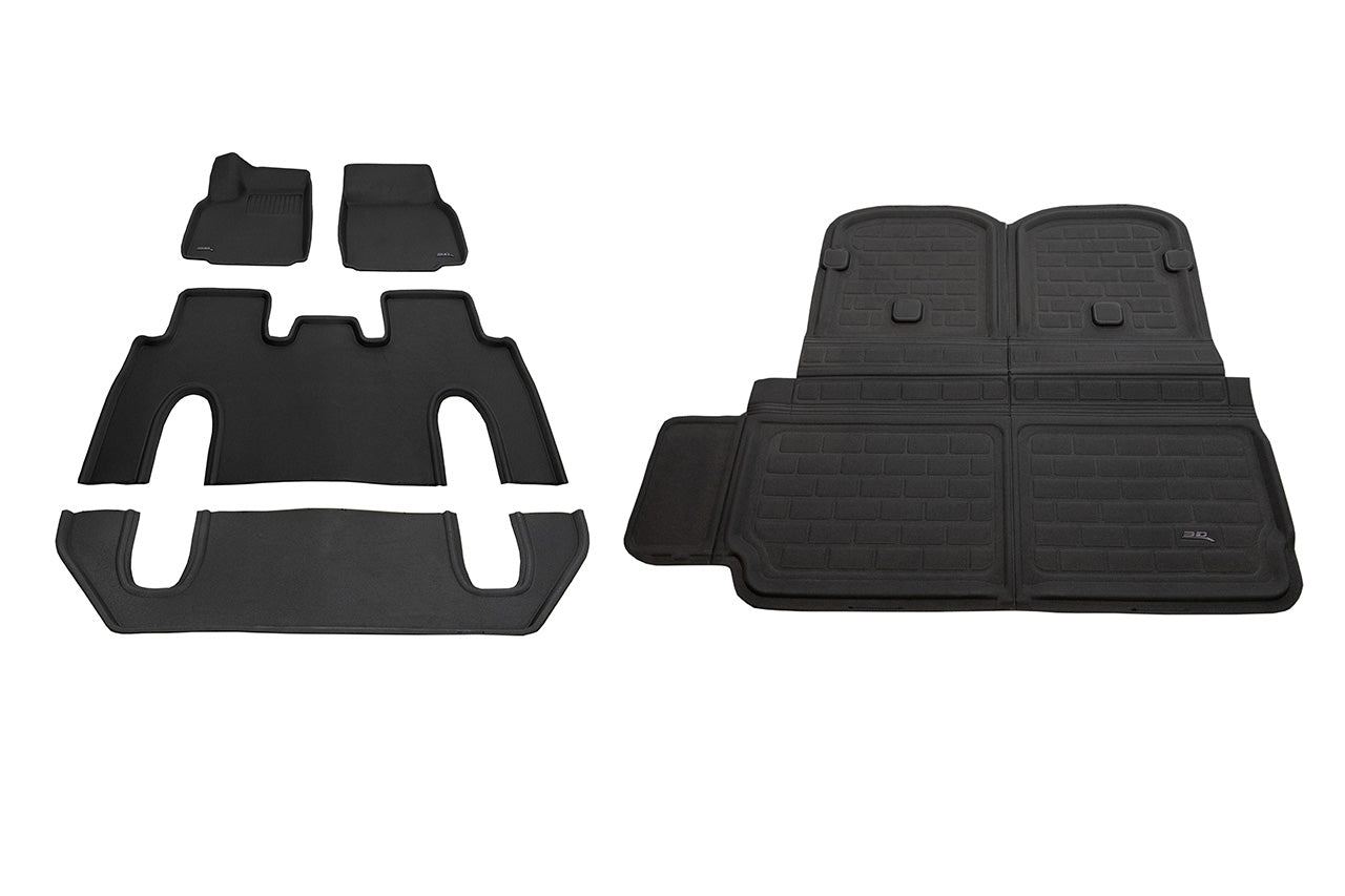 Tesla Model X 2021+ Refresh Plaid / Long Range MAXpider 3D Kagu All-Weather Custom Fit Floor Liner Mats (set of 4)