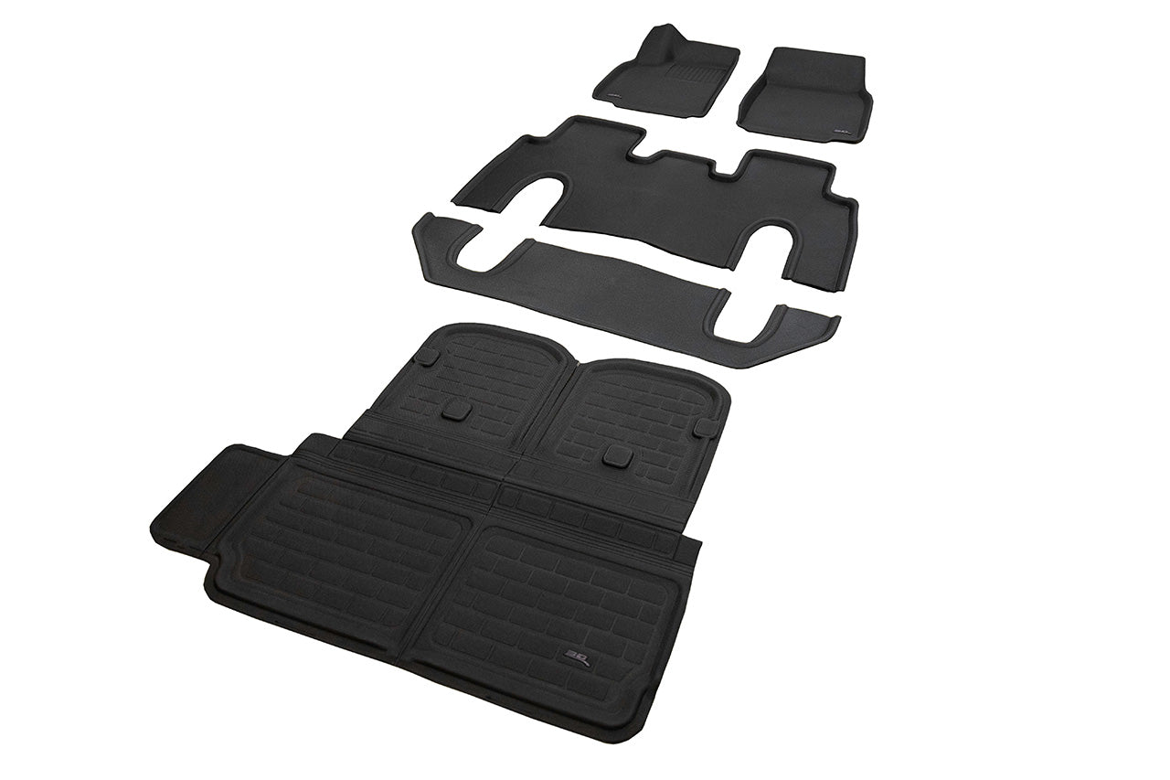 Tesla Model X 2021+ Refresh Plaid / Long Range MAXpider 3D Kagu All-Weather Custom Fit Floor Liner Mats (set of 4)