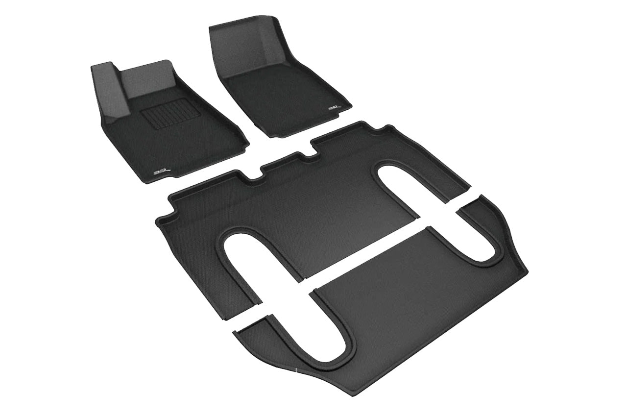 Tesla Model X 2021+ Refresh Plaid / Long Range MAXpider 3D Kagu All-Weather Custom Fit Floor Liner Mats (set of 4)