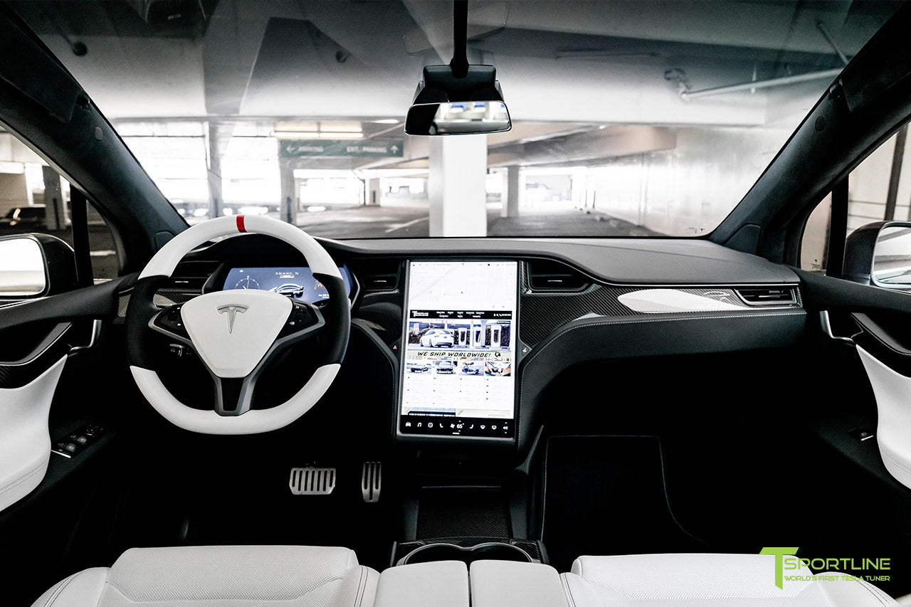 Tesla Model X Steering Wheel Custom Upholstered (2016 - 2020)
