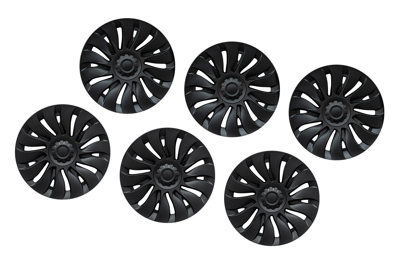 TSY14d Tesla Model Y Max Range Directional Aero Wheel Cover Set for 19" Factory Tesla Wheel