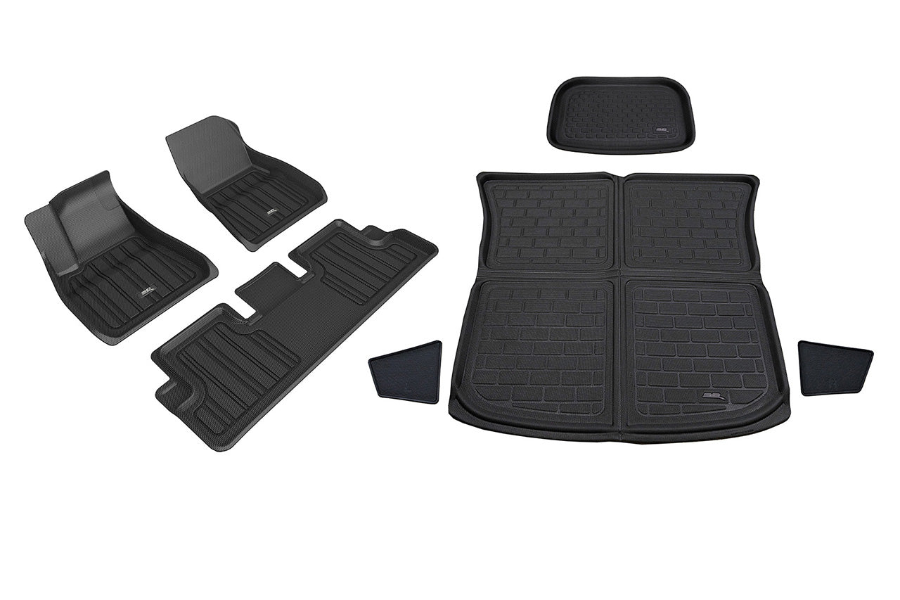 Tesla Model Y MAXpider 3D Elitect All-Weather Custom Fit Floor Liner Mats (Set of 3)
