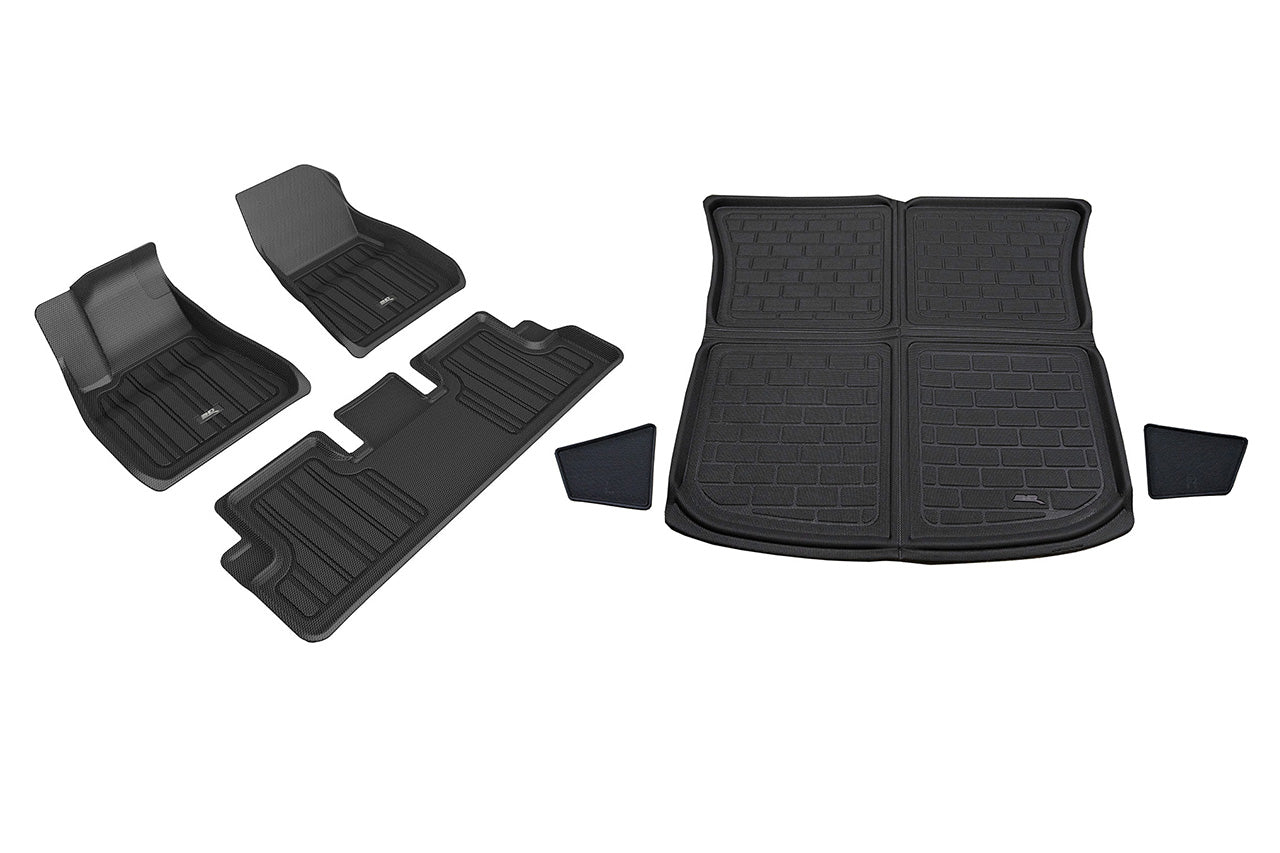 Tesla Model Y MAXpider 3D Elitect All-Weather Custom Fit Floor Liner Mats (Set of 3)