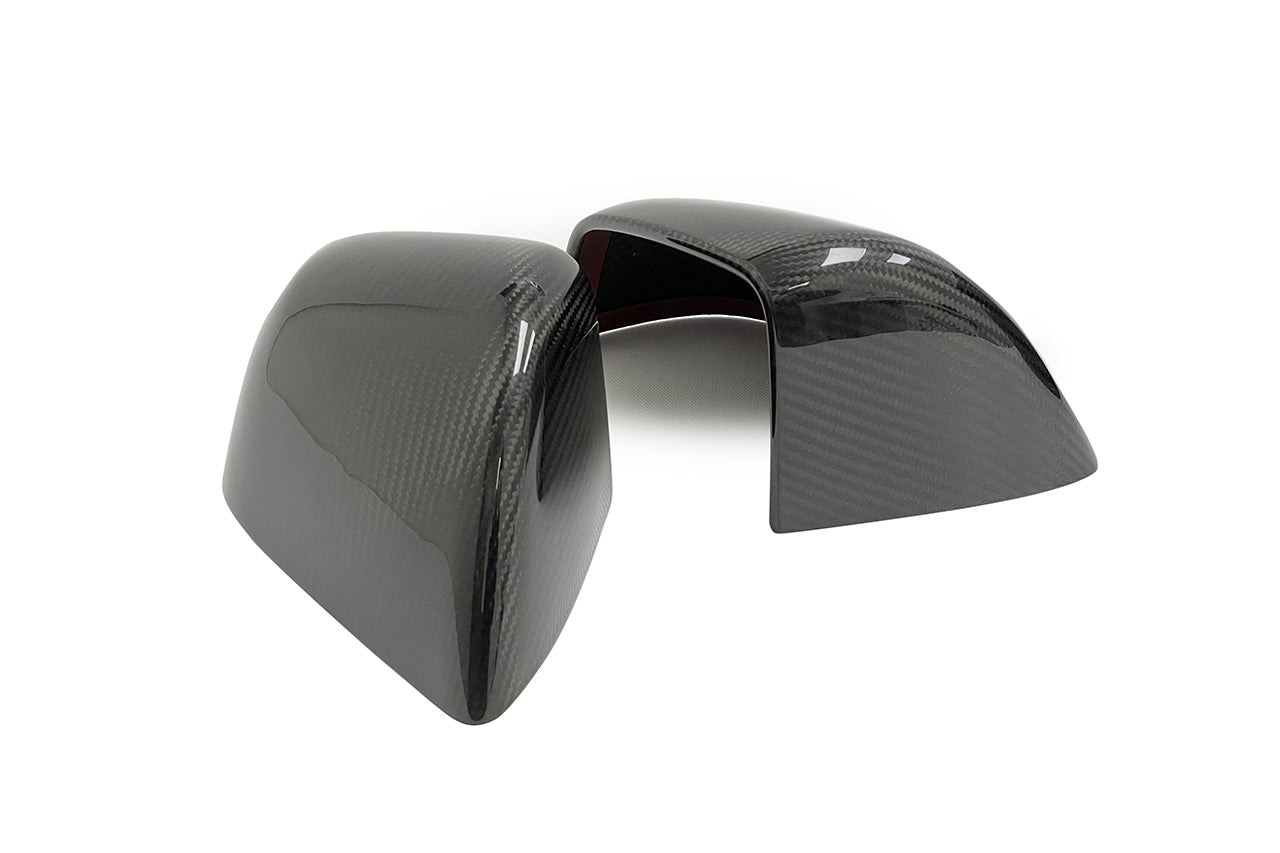 Tesla Model Y Precision Carbon Fiber Side Mirror Caps (Set of 2 Covers)