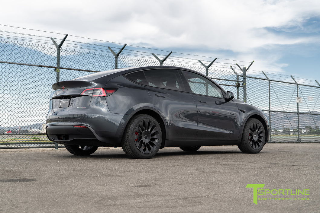 3M Matte Gray Model Y with 20 TSV Flow Forged Wheels - T Sportline - Tesla  Model S, 3, X & Y Accessories