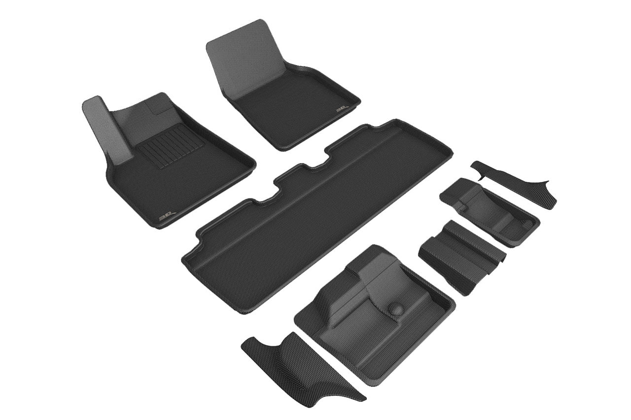 Tesla Model Y MAXpider 3D Kagu All-Weather Custom Fit Floor Liner Mats (Set of 3)