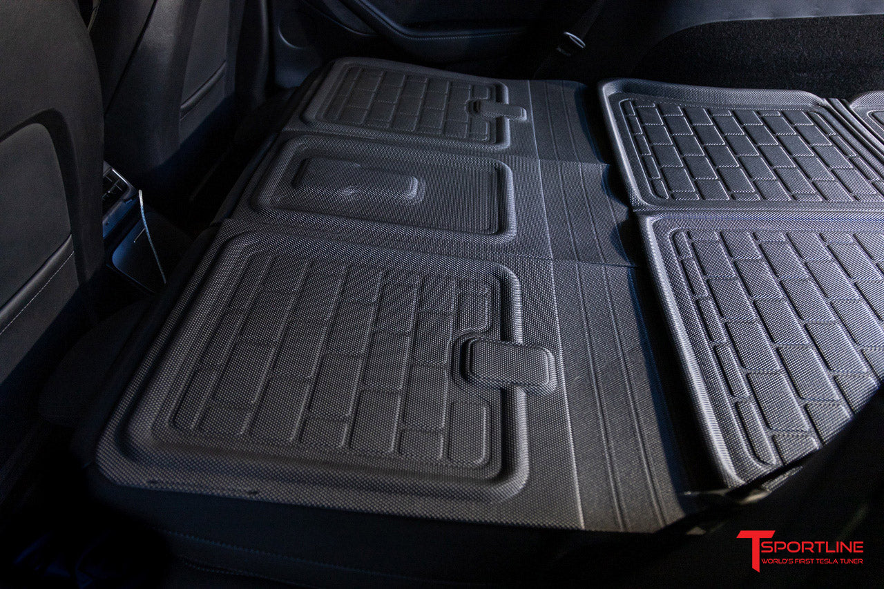 Tesla Model Y MAXpider 3D Kagu All-Weather Custom Fit Floor Liner Mats (Set of 3)