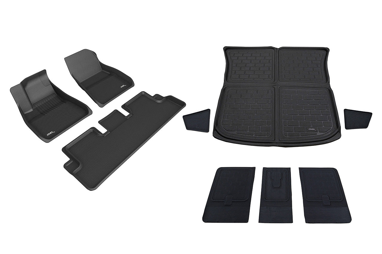 Tesla Model Y MAXpider 3D Elitect All-Weather Custom Fit Floor Liner Mats (Set of 3)