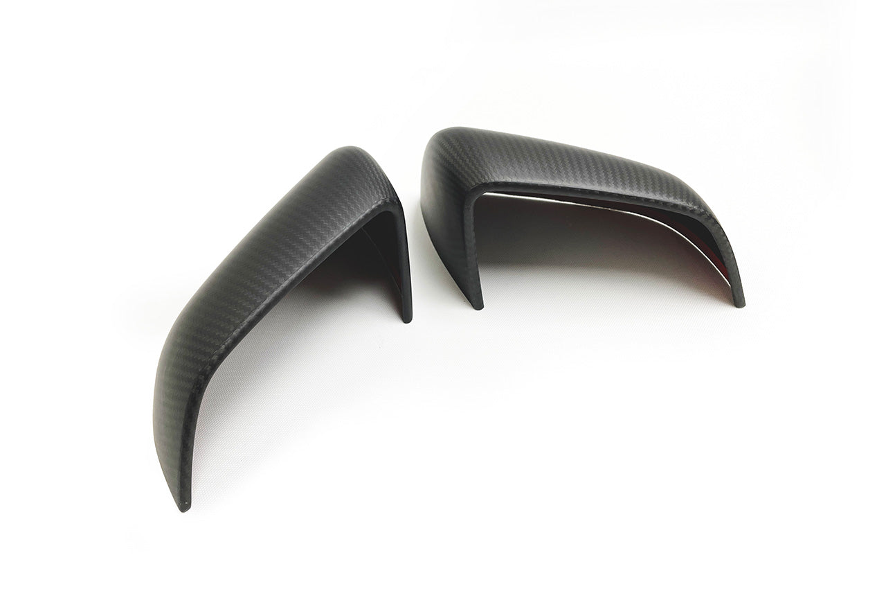 Tesla Model Y Precision Carbon Fiber Side Mirror Caps (Set of 2 Covers)