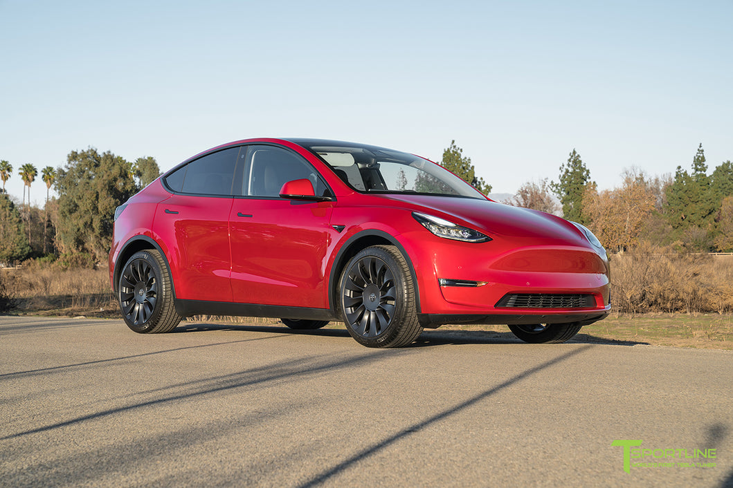 3M Matte Gray Model Y with 20 TSV Flow Forged Wheels - T Sportline - Tesla  Model S, 3, X & Y Accessories