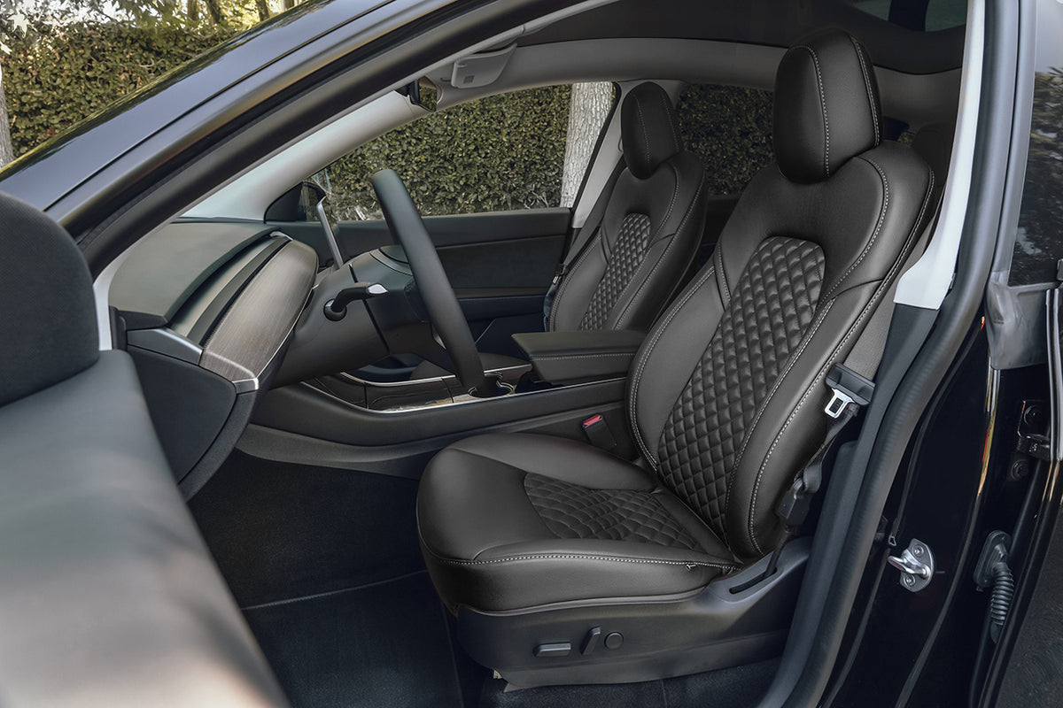 Tesla Model Y 7 Seat Interior Upgrade Kit - Signature Diamond Design - T  Sportline - Tesla Model S, 3, X & Y Accessories
