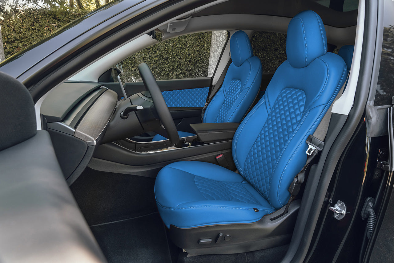 Tesla Model Y 5 Seat Interior Upgrade Kit Signature Diamond Design T Sportline Tesla Model S 3 X Y Accessories