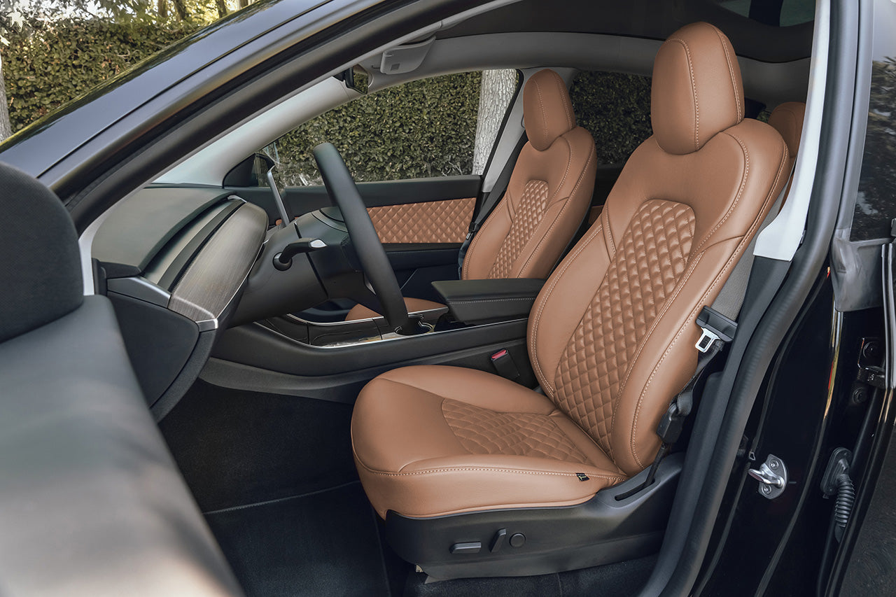 Tesla Model Y 5 Seat Interior Upgrade Kit - Signature Diamond Design