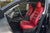 Red Leather Tesla Model Y 5 Seat Interior Upgrade Kit - Insignia Design