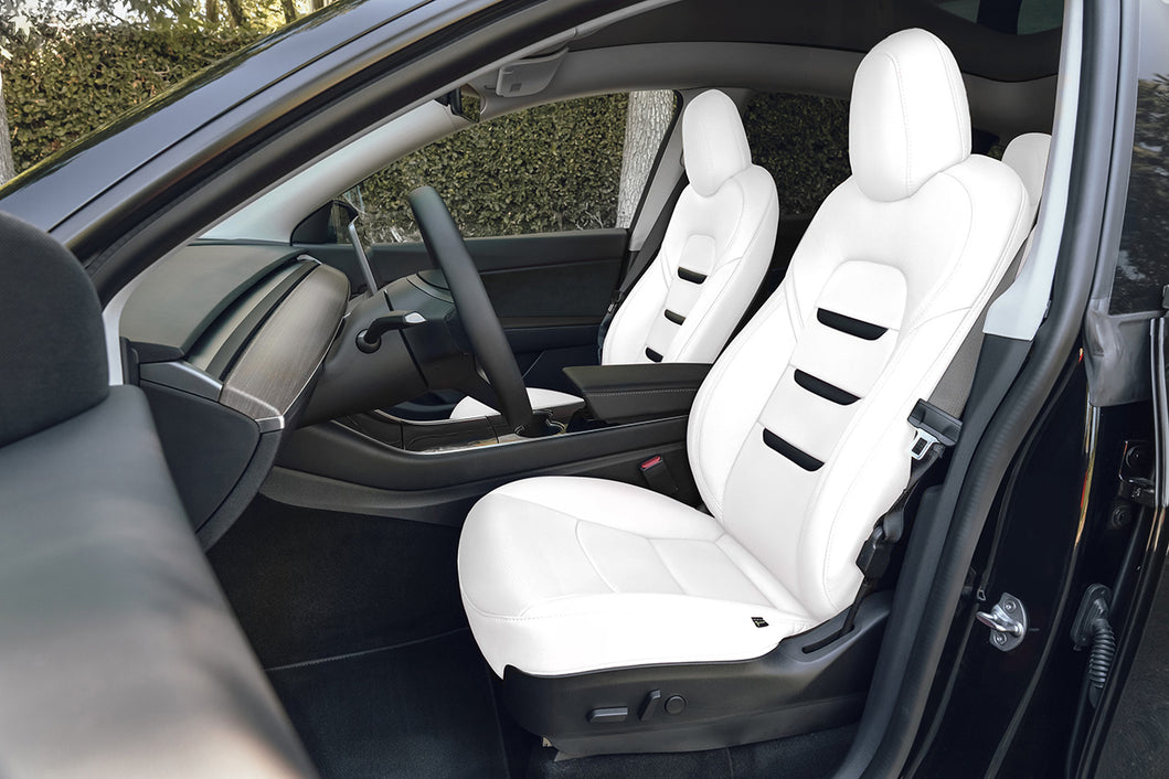Tesla Model Y 5 Seat Interior Upgrade Kit Insignia Design Perforated