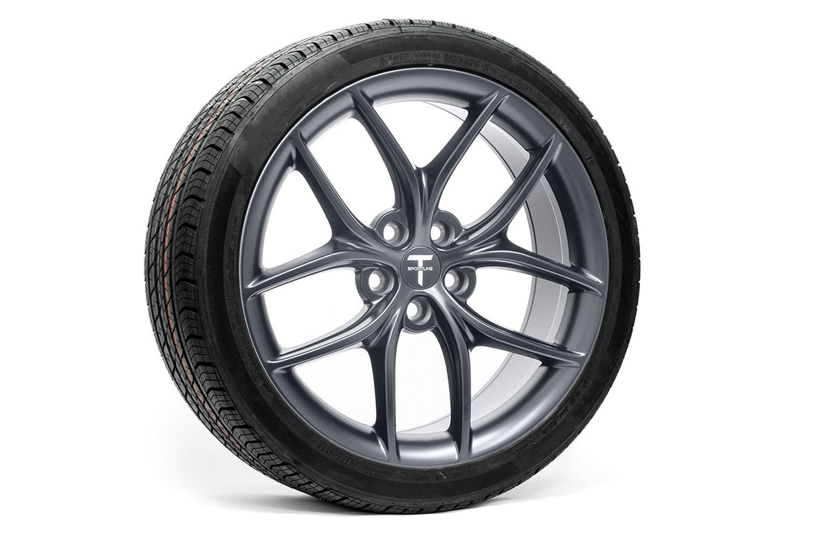 19 Inch Tesla Rims Tesla Model Y Aftermarket 19 inch Tesla Wheel and Tire Package - T ...