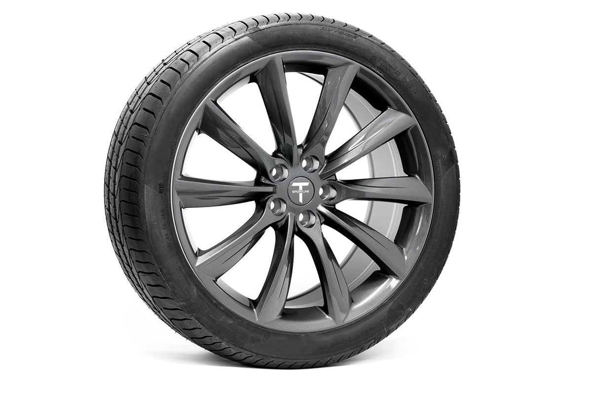 TST 20&quot; Tesla Model S Long Range &amp; Plaid Wheel and Tire Package (Set of 4)