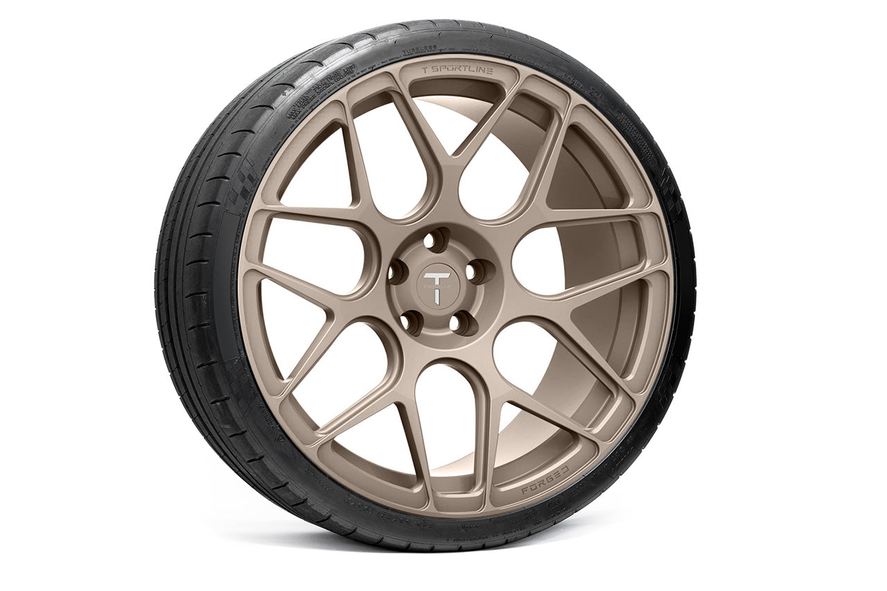 TS117 21" Tesla Model S Long Range & Plaid Wheel and Tire Package (Set of 4)