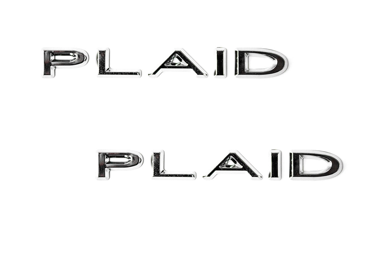 Tesla PLAID Logo Badge Trunk Emblem