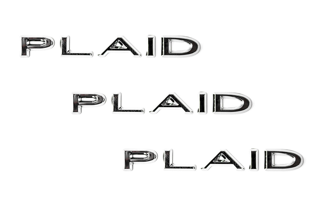 Tesla PLAID Logo Badge Trunk Emblem