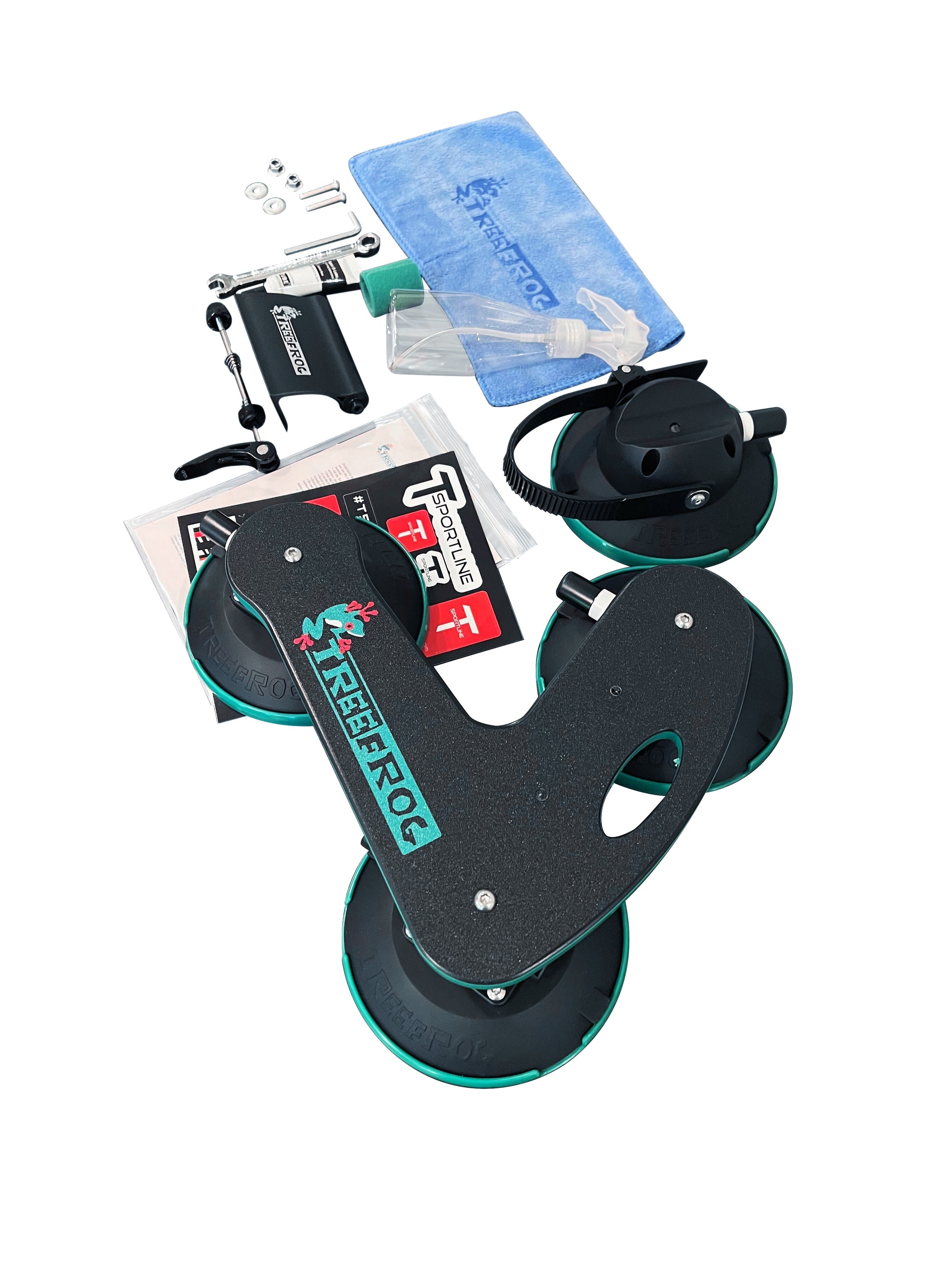 Tesla Vacuum Cup Quick Mount Roof Road & Mountain Bike TreeFrog Pro 1 Single Carrier Rack - One Bicycle