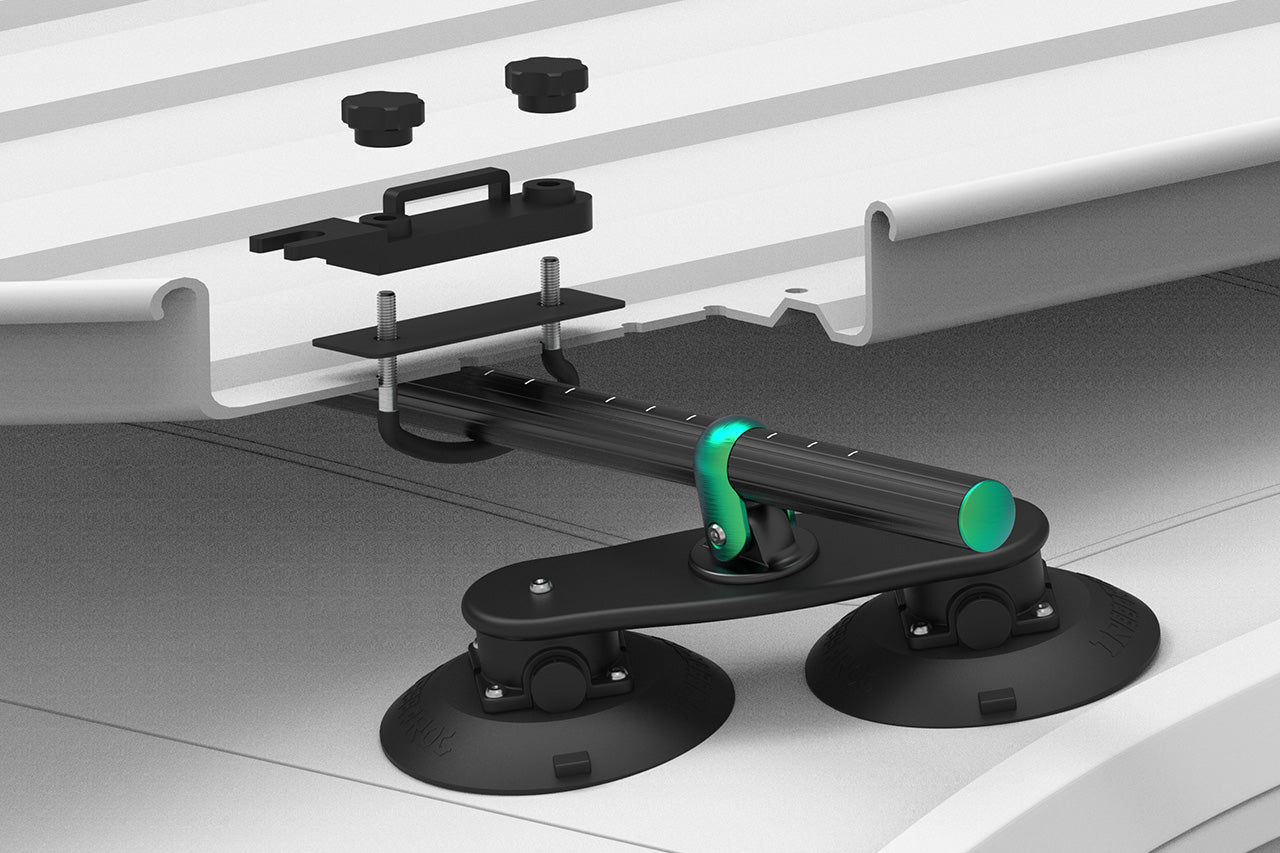 Tesla Vacuum Cup Quick Mount Black Foldable Round Monkey Crossbar TreeFrog Pro Roof Rack