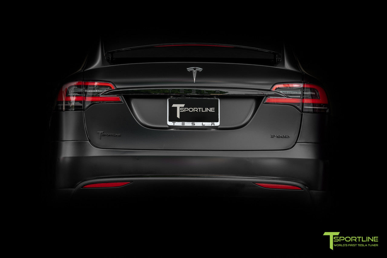 T Sportline Logo Badge Emblem - Injection Molded Chrome / Black