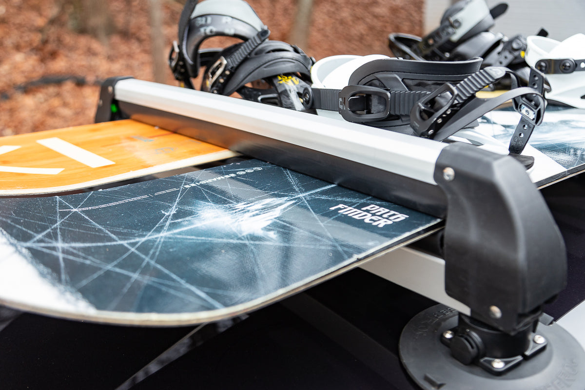 Tesla TreeFrog Pro Crossbar Mounted Ski &amp; Snowboard Adapters