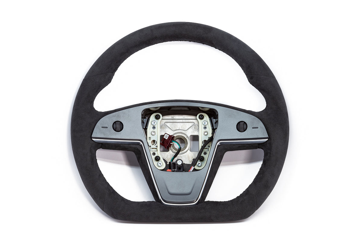 Tesla Model S Plaid Round Steering Wheel Now An Option (Instead Of Yoke) -  CleanTechnica