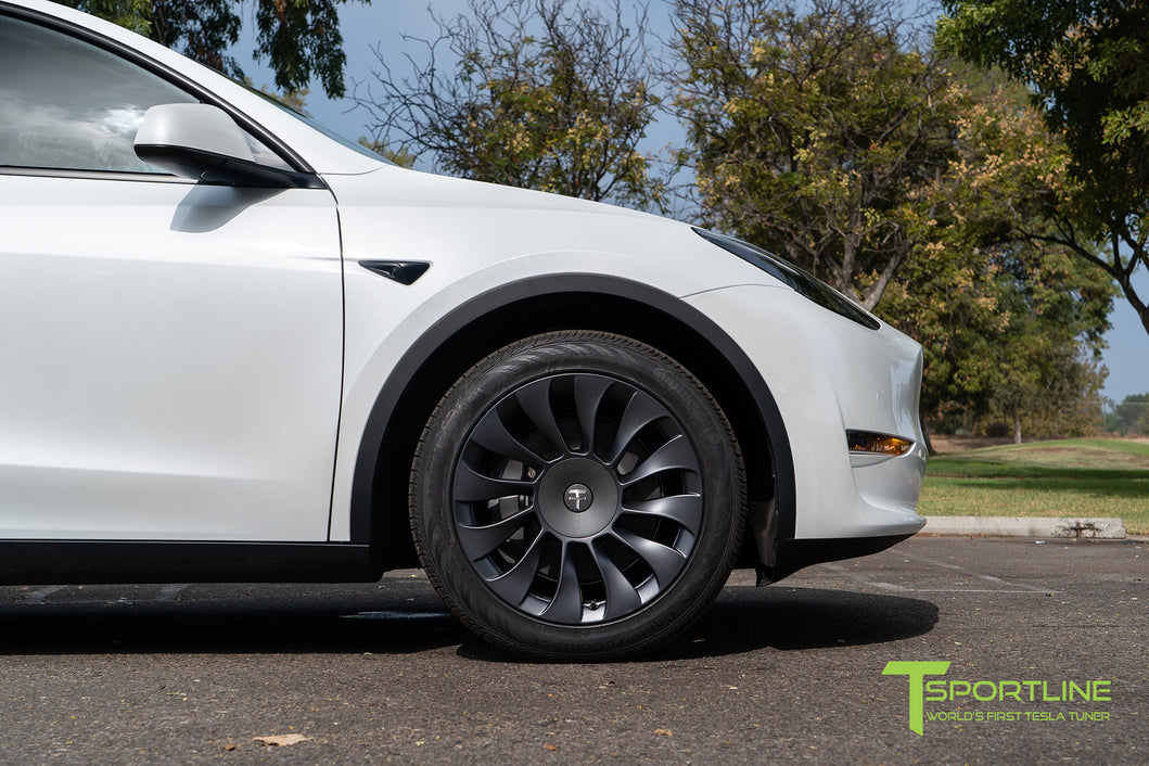 3M Matte Gray Model Y with 20 TSV Flow Forged Wheels - T Sportline - Tesla  Model S, 3, X & Y Accessories